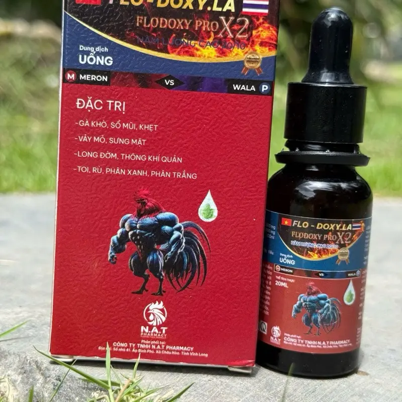 Flodoxy Thái Hỗ Trợ Các Vấn Đề Về Hô Hấp, Hỗ Trợ GIảm Khò Khè Cho Gà chai 10ml và 20ml