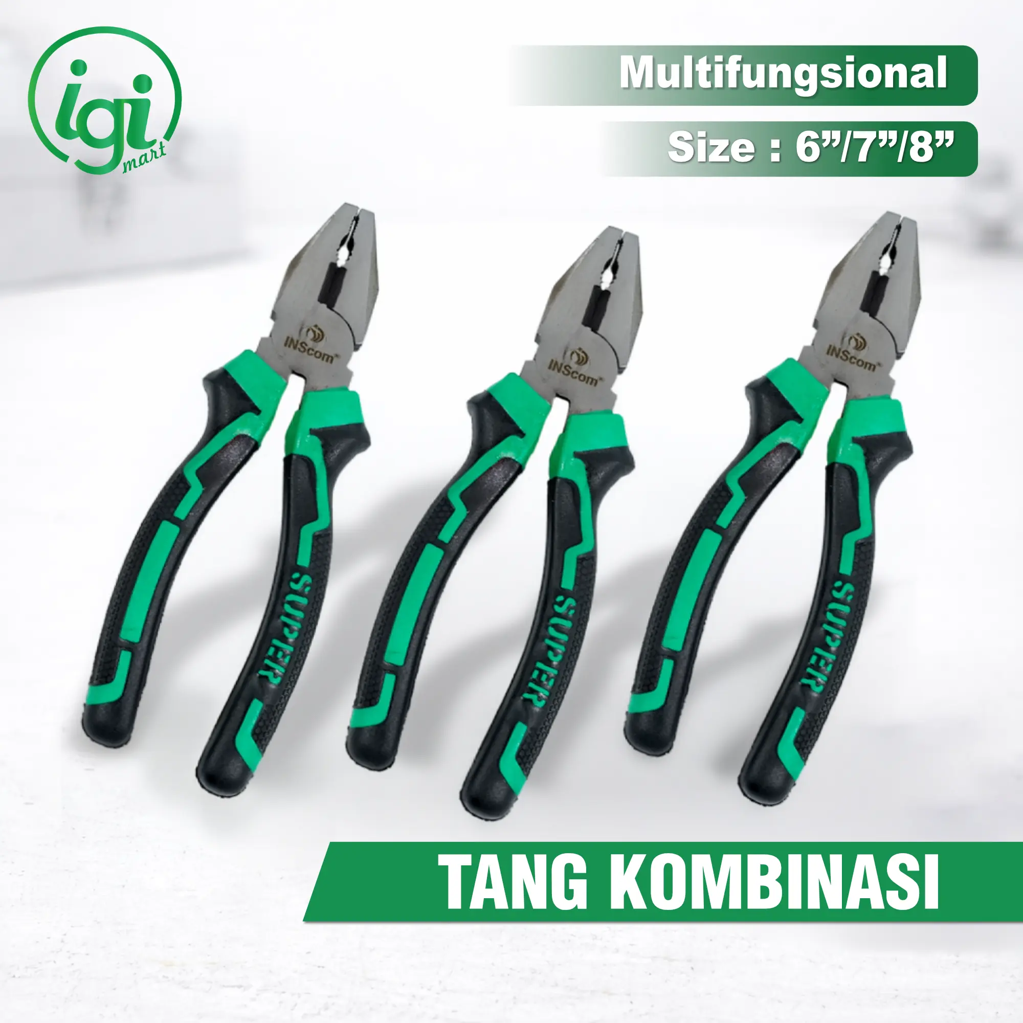 INScom TANG KOMBINASI LISTRIK MULTIFUNGSI COMBINATION LINESMAN PLIERS