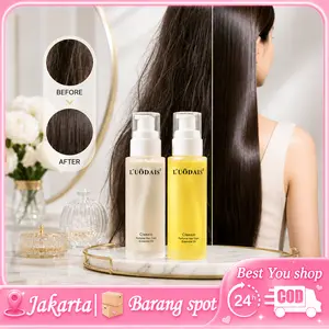 Luodais Hair Serum Vitamin Rambut 60ml Minyak Argan Wangi Tahan Lama untuk Rambut Kering Rusak Keriting Anti Rontok COD