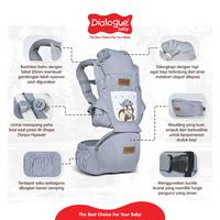 Gambar DIALOGUE BABY Gendongan Hipseat + SSC M Shape 9IN1 Squirrel Series DGG4339 - Abu dari Dialogue Group Store Kota Bandung 4 Tokopedia