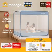 Gambar [PROMO] Medoga Kelambu Tidur Polos Anti Jatuh Anti Nyamuk Bayi Anak Dewasa 120 160 180 200 - No Bundling, 120 x 192 dari kelambu medoga Kota Tangerang 1 Tokopedia