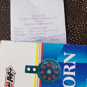 WARNA RANDOM HORN KLAKSON KELAKSON BUNYI 12V 6V 12V 6 VOLT UNIVERSAL MOTOR MOTIF RANDOM