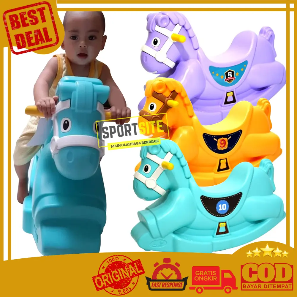 Labeille Rocking Horse Pony KC 311 Bermain Mainan Rekreasi Olahraga Anak Kuda Kudaan Goyang Jungkat Jungkit Permainan KC-311