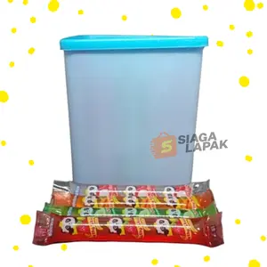 Donald Jelly Stick TOPLES isi 40pcs Aneka Rasa Stik Jeli Assorted Puding Pudding Food Camilan Lezat Varian Rasa Beragam Kemasan Praktis