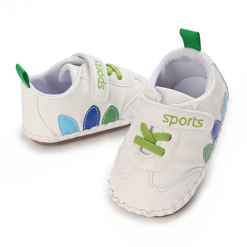Product Introduction of Baby Shoes Newborn PU Leather Pure White Infant Casual Shoes Classic Boy Girl Patchwork First Walkers Soft Sole Walking 37