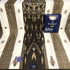 Sarung Al Anbiyaa Gold original  Produksi Unggul Jaya - Motif Dewasa Hitam Putih Katun Santri Muslim Pria