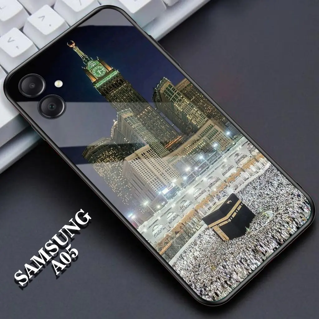 Case Samsung A05 - Casing Hp Samsung A05 Terbaru - Motif ( ISLAMIC ) - Silikon Hp Samsung A05 - Softcase Glass Kaca - Case 2D Glossy - Kesing Hp - Hardcase Glossy - Case Terbaru - Cassing - Cod