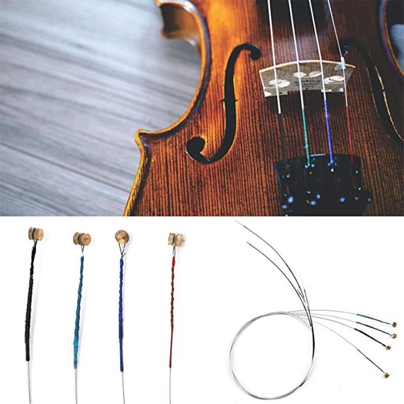 Product Introduction of Violin Strings 4pcs A Set Of Violin Strings E-A-D-G Stringed Wound Exquisite Steel+Nickel X6R8 21