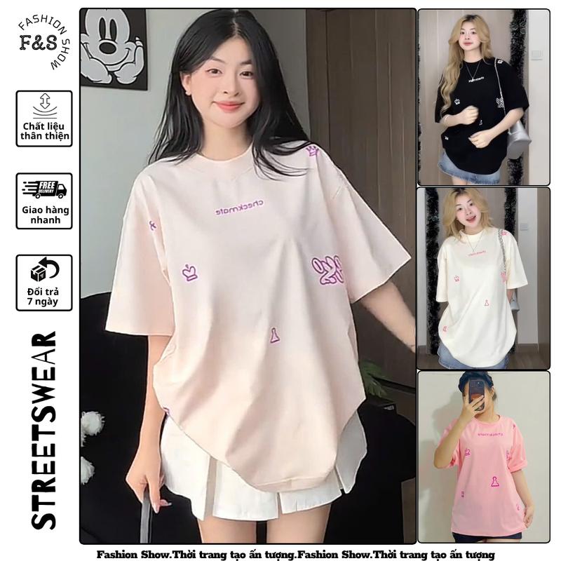 Áo thun tay ngắn CHECKMATE cotton mềm co giãn 4c cổ tròn - Áo phông F&S hottrend đủ màu cho nam nữ, học sinh, sinh viên, hội nhóm Women Top Voi Trắng Voi Trắng