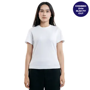 JORN - Tshirt Slimfit Airsm Putih Kaos Slimfit Airism Putih Polos Unisex