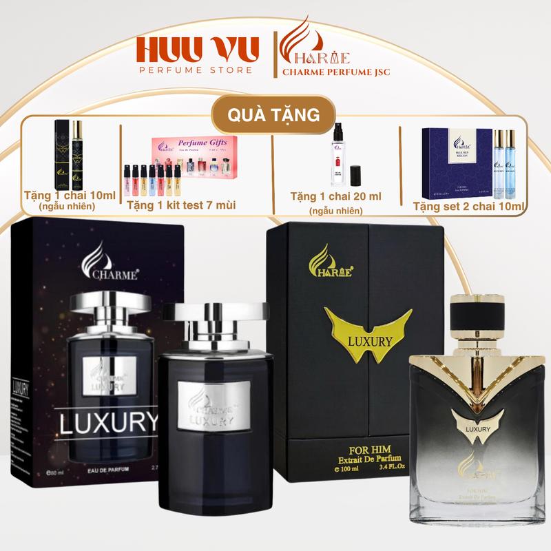 CHARME PERFUME - Nước Hoa Nam Charme Luxury 80ml - 100ml Perfume Xịt Thơm  Cosmetic