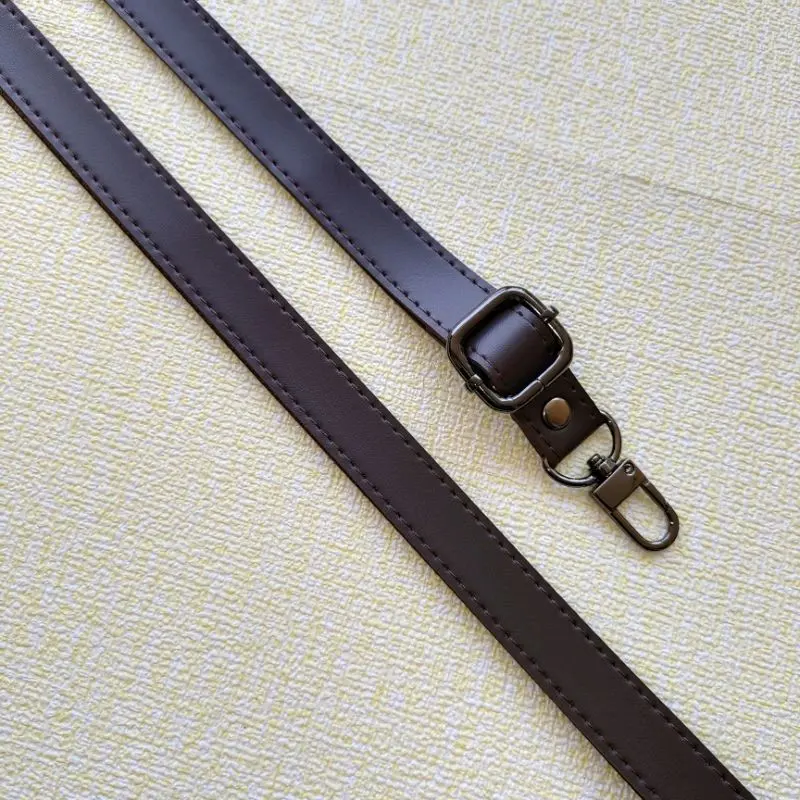 Tali Tas Selempang Kulit Sintetis/Sling bag Pengait Hitam/Black accesories Super Tebal Wanita Pria 5