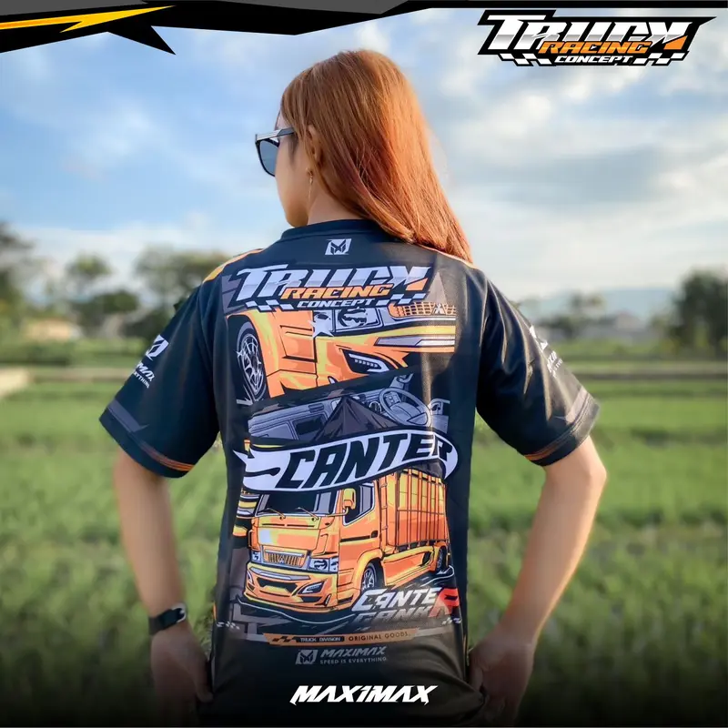 JERSEY CANTER RACING | Jersey Truck Canter | Jersey Truck Premium - HITAM 1