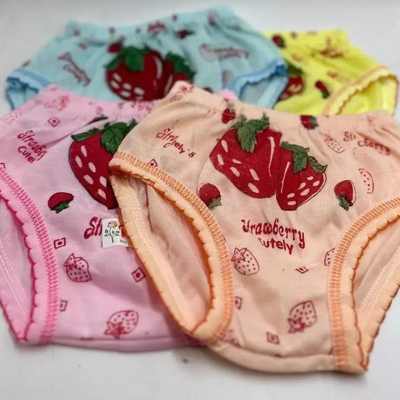 12 PCS Celana Dalam Anak Motif Strawberry untuk Usia 2-7 Tahun 7