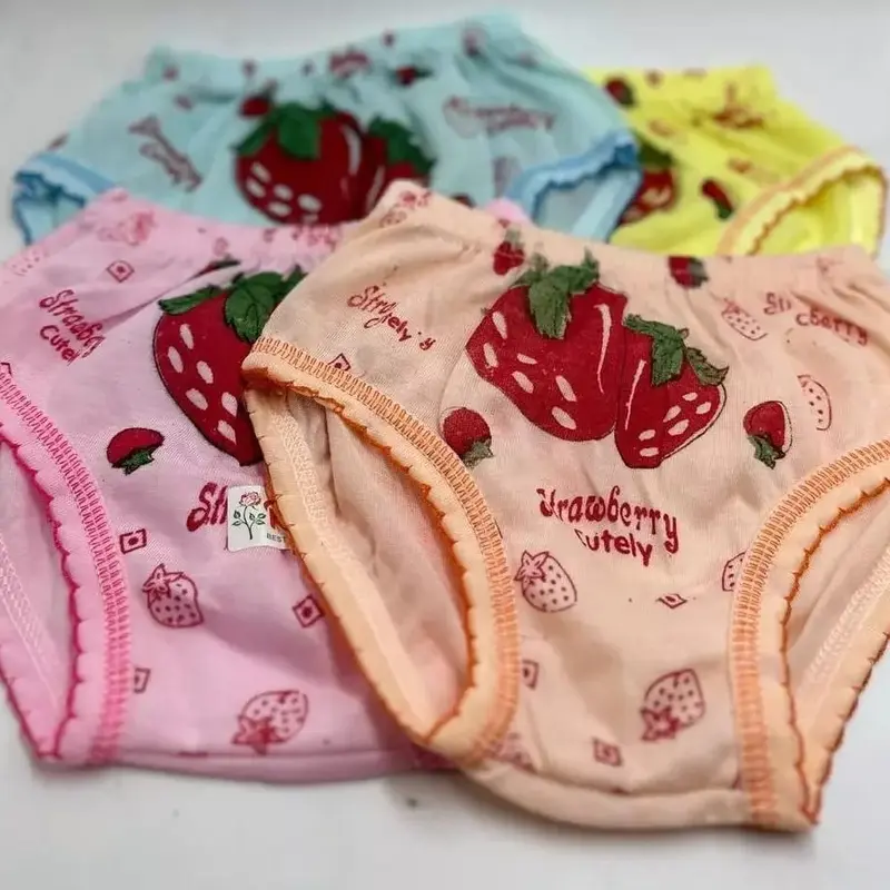 12 PCS Celana Dalam Anak Motif Strawberry untuk Usia 2-7 Tahun 6