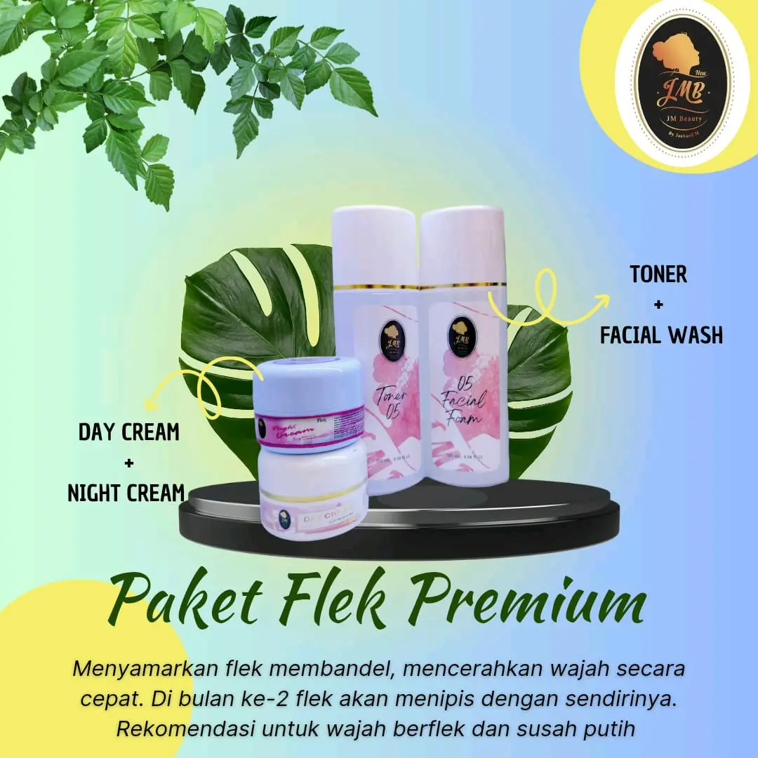 Jmb paket FLEK PREMIUM - JM BEAUTY SKINCARE -  JMB CANGGU MOJOKERTO menghilangkan flek bandel