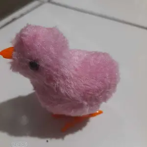 Mainan Anak Bayi Ayam Berjalan Model Putar Tanpa Baterai Mematok Anak-Anak Biru Hewan Kids