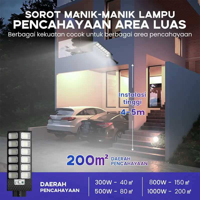 Lampu Solar Tenaga Surya Lampu Jalan solar cell Garansi 3 tahun 5