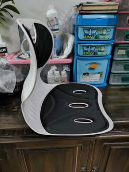 Product Review of R&P [READY] Kursi Penyangga Portabel Penopang Punggung Chair Kursi Plastik Sandaran Kursi Postur Portable from T**9 2