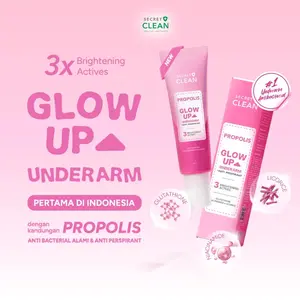 Secret Clean Propolis Underarm Brightening Cream - Secret Clean Glow Up Underarm Brightening 30gr |   Deodorant Brightening Cream | Mencerahkan & Melembutkan Lipatan Tubuh