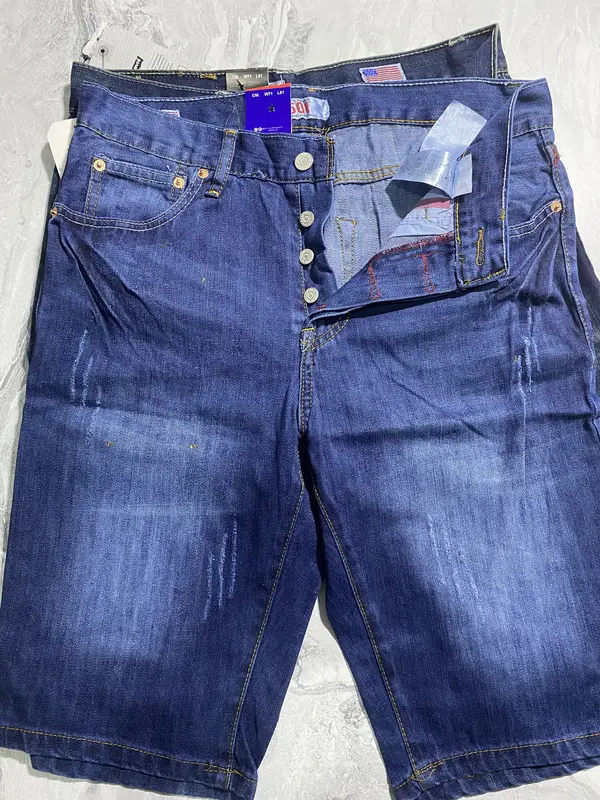 Celana Jeans Pendek Selutut Pria  murah berkualitas Distro 4