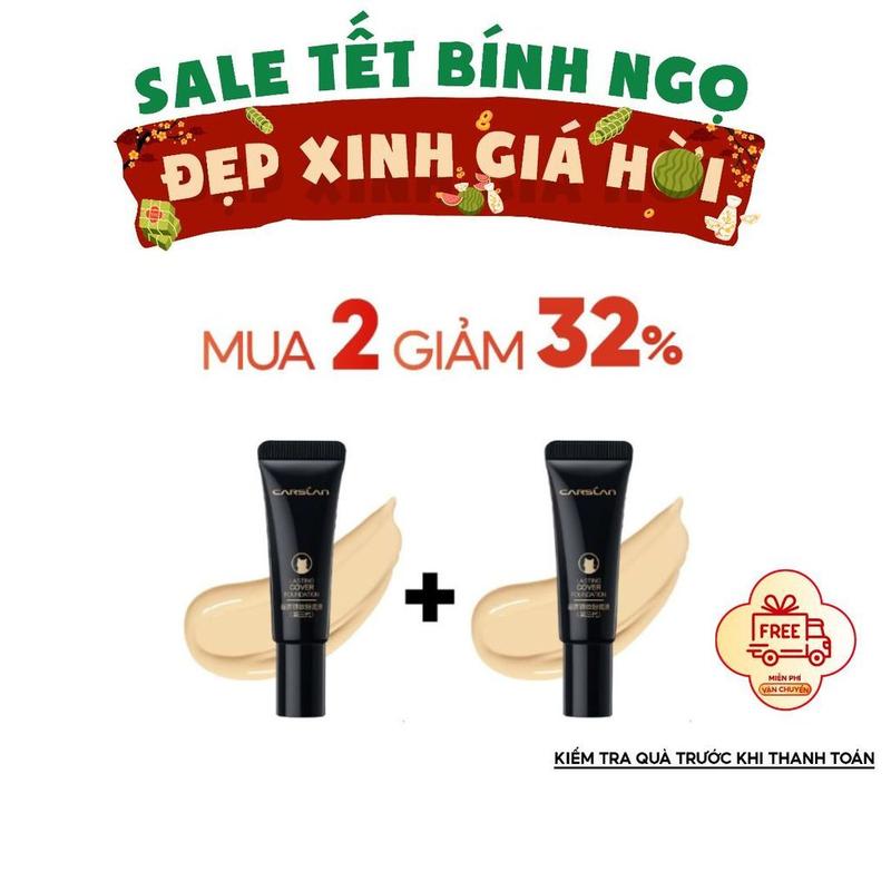  Kem nền Carslan mini dưỡng ẩm kiềm dầu 5G 