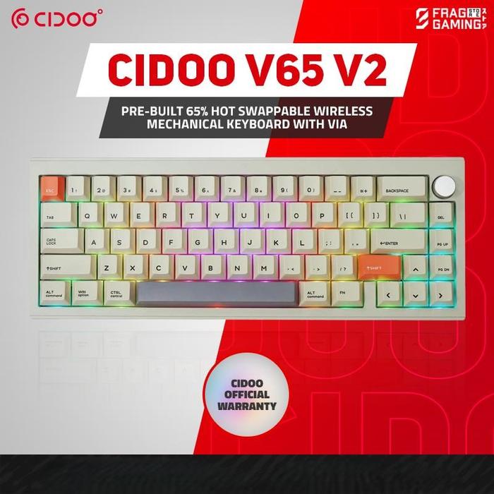 Jual Cidoo V65 V2 CidooV65 CIDOOV65V2 Wireless Mechanical Keyboard Cido ...