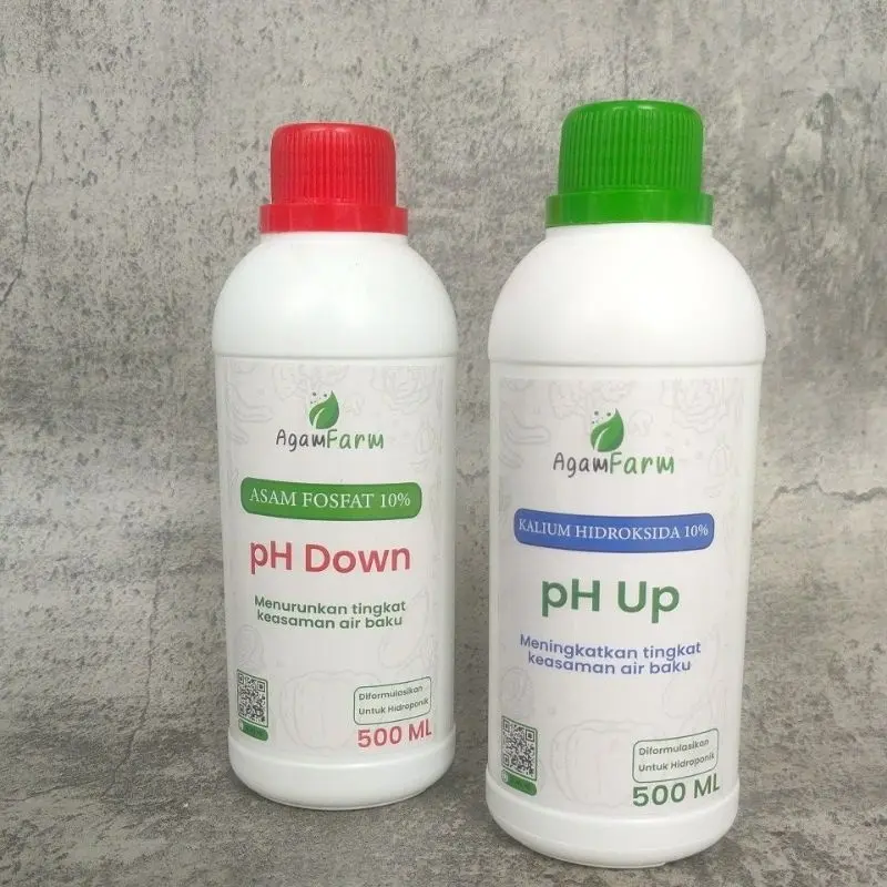 PH UP dan PH Down Kemasan 500ml Khusus Hidroponik