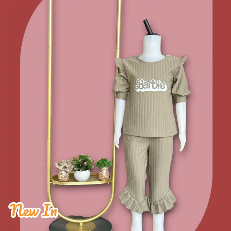 Promoo..!! One Set Mixuee. Knit Hornet Anak Perempuan.Estimasi anak Usia 1-5thn Setelan celana Panjang Knit Anak. Setelan Mixue Anak Viral. Set Anak Mixue Viral 6