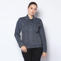 Gambar Jaket Katun Denim Wanita Kerah Basic Kantong Tempel Casual Fit Abu Tua 292403 Kancing Blazer - Abu-abu, S dari 2nd RED ID Kab. Bandung Barat 1 Tokopedia