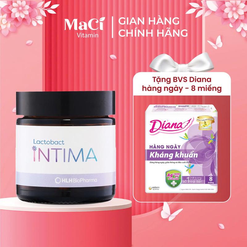  Men vi sinh phụ khoa Lactobact Intima bổ sung lợi khuẩn Cranberry D-Mannose từ Đức 