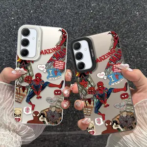 Casing hp SAMSUNGA55 case Spider-Man Kota anime merek fashion streetwear Kepribadian tingkat tinggi Model populer di internet