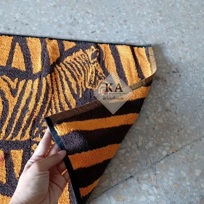 Keset Kaki Kamar Mandi / Keset Kaki Handuk / Keset Motif / Keset Kaki - Orange Sepatu 5