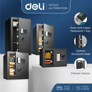 Deli Brankas Besi Digital / Digital Safe Box Double Unlocking Step LED Display ET55X