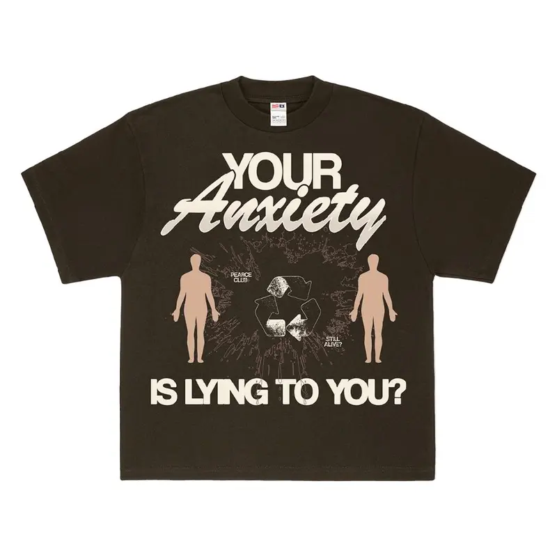 T-Shirt Boxy Pearce - Anciexty Coklat 24 Baju kaos Pria Wanita Nyaman Lembut Santai Atasan Distro Dewasa Oblong 4