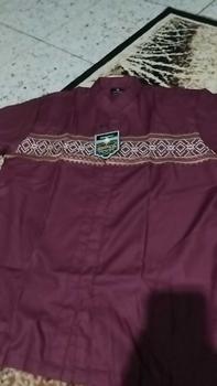 Product Review of Al-khaj Baju Koko Muslim Bordir Pria Dewasa Lengan Pendek from m**h b**g 0