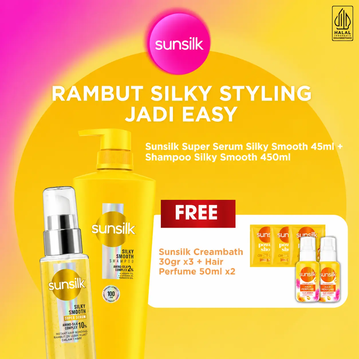 SUNSILK x BABYMONSTER] PACKAGE #1 - Paket 2in1 Catokan Ready