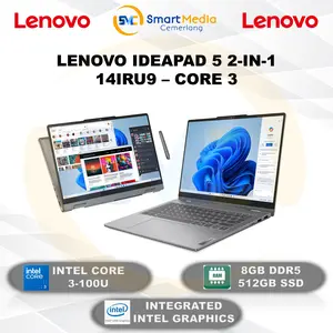 Lenovo IdeaPad 5 2-in-1 Touch 14IRU9|Core 3-100U|8GB|512GB|14 inch WUXGA|W11+OHS