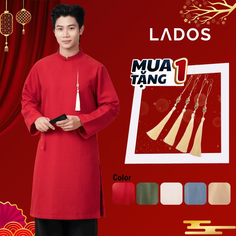  Áo Dài Nam Cách Tân  Áo Dài Tết LADOS - 9194 chất vải xước cao cấp sang trọng thanh lịch  KHÔNG KÈM QUẦN  