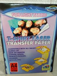 Gambar Mediatech Light Fabric T-Shirt Transfer Paper A4 120GSM For Laser Jet - 34053 dari Mediatech Travel Gadget Kota Administrasi Jakarta Utara 3 Tokopedia