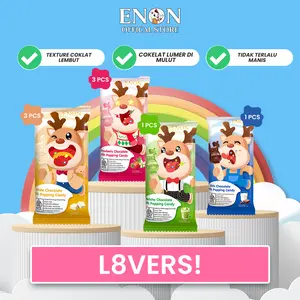 [PAKET - Crazy Choco Mix 8 isi 8pcs]  ENON Chocolate With Popping Candy 15gr | Coklat Letupan Viral Halal | Snack Manis | Premium Chocolate