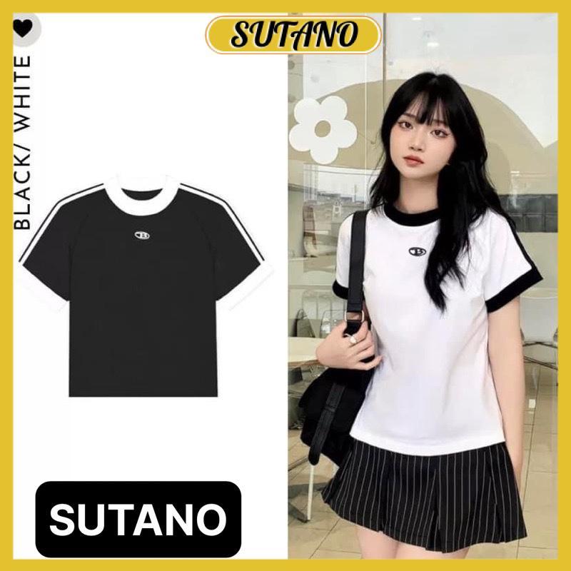 Áo Thun Form Fit Chữ B. Áo Baby Tee Chất Cotton Co Giãn A40 SUTANO