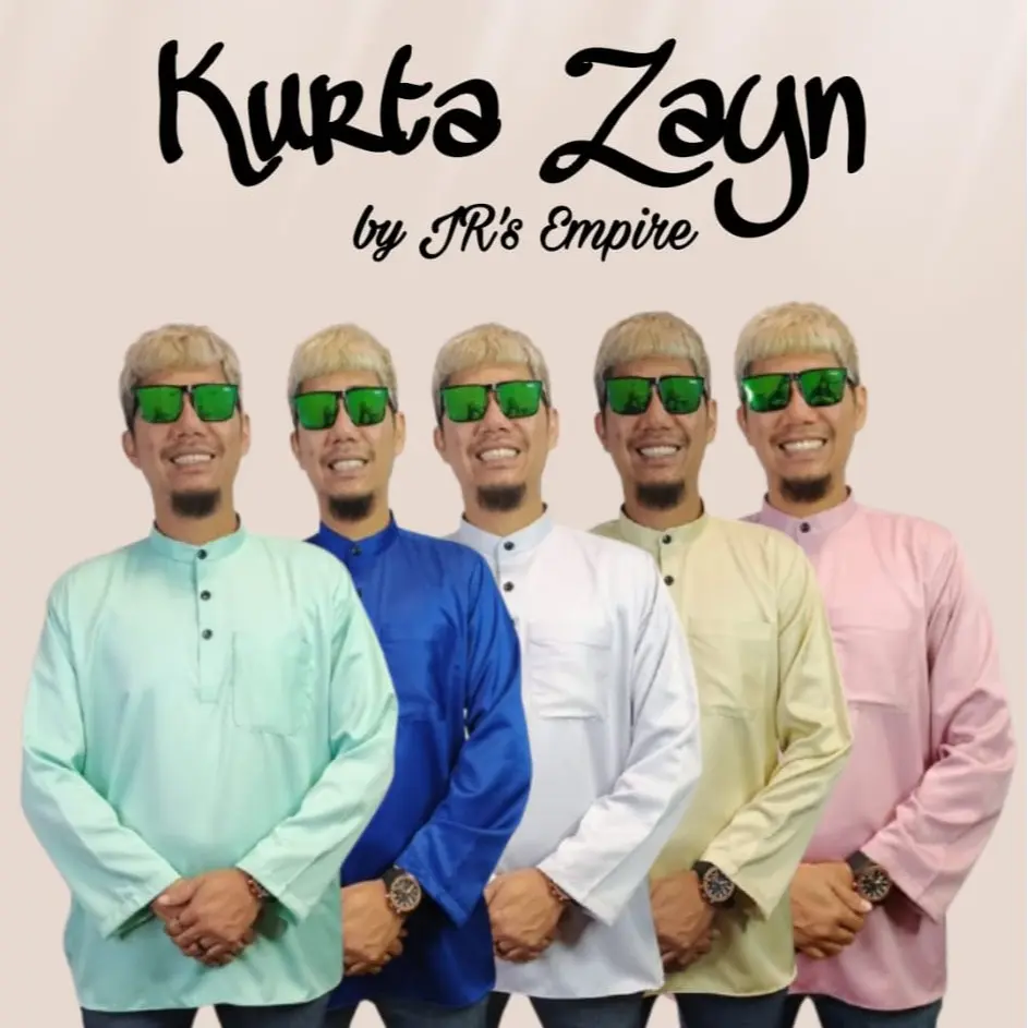 JR's Empire Kurta Zayn - Premium Exclusive Pearl Skin Fabric - Long Sleeves