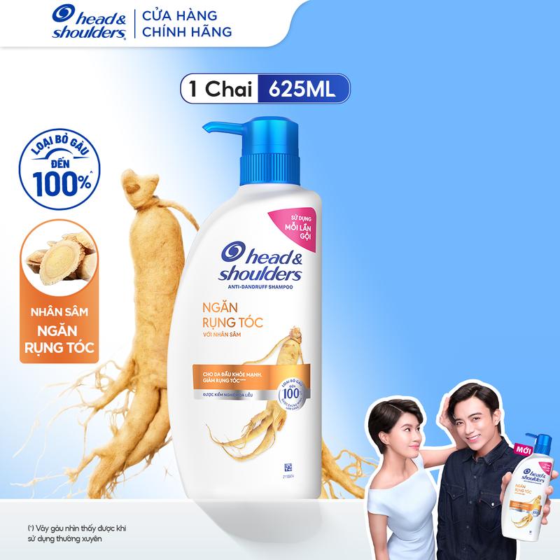 Dầu Gội HEAD & SHOULDERS Nhân Sâm Ngăn Rụng Tóc / Hương Táo Mát Lạnh Chai - Chai 625ml