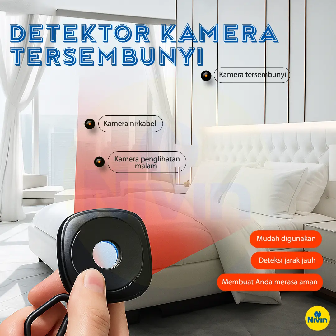Camera Detector Hidden Spy Camera Detektor/ ANTI HIDDEN CAMERA/ Alat Deteksi Kamera Tersembunyi Pelacak Spy Camera/ Detektor Cerdas Inframerah Anti intip/ Alat Anti Pengawasan Hotel Tersembunyi