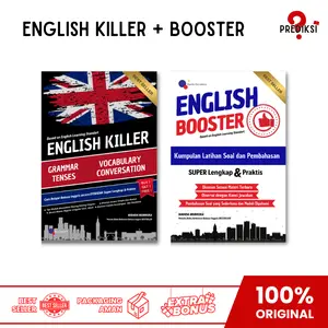TERBARU !!! BUKU BAHASA INGGRIS ENGLISH KILLER + ENGLISH BOOSTER BUY 1 GET 1 FREE 1 FREE