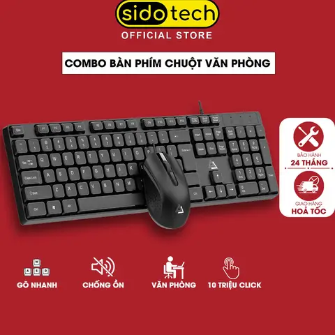 Bộ bàn phím và chuột K-SNAKE KM100/ K1 kết nối bằng dây cổng USB phím giả cơ 101 nút