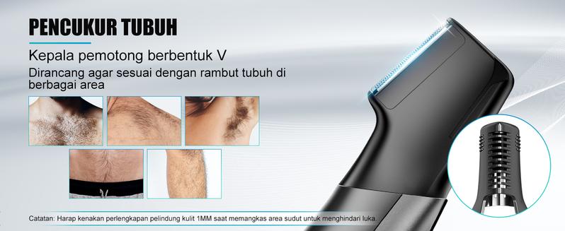 Product Introduction of Kensen Hair Clipper  Epilator Pencabut Bulu Alat Cukur Kumis Dan Jenggot Clipper all in one Alat Cukur Rambut 5