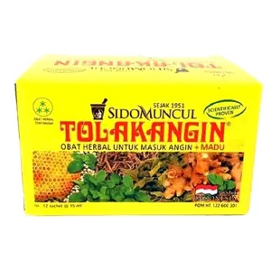 Sidomuncul Tolak Angin Sidomuncul isi 12 sachet Meredakan masuk angin Obat Herbal dengan Madu Sejak 1951