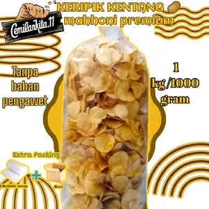 kripik kentang mahhoni 1000gram/ 1kg Snack Keripik Cemilan